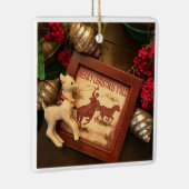  Cowboy Merry Kerstmis Y'all Ornament (Rechts)
