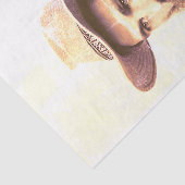  cowboy met beard Sepia verhit Tissuepapier (Detail)
