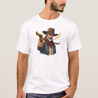 Cowboy met een Pistolen T-shirt