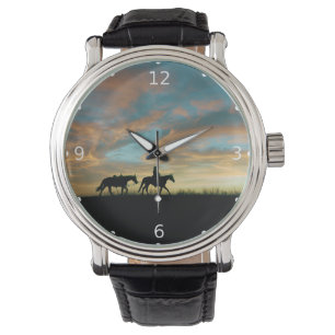 COWBOY MET HORSE HORLOGE