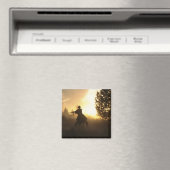 Cowboy met Lasso in Sunset Magneet (Insitu (Vaatwasser))