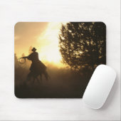 Cowboy met Lasso in Sunset Muismat (Met muis)