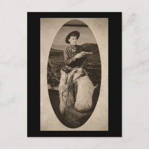 cowboy met Lasso ongeveer 1900 Briefkaart