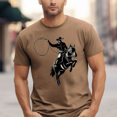 Cowboy met lasso t-shirt