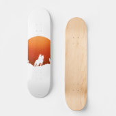 Cowboy met paard Wild West sunset landschap Persoonlijk Skateboard (Voorkant)