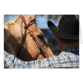 Cowboy met Paarden Westerne Kaart