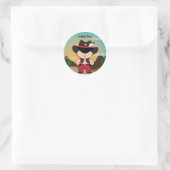 Cowboy met sheriff pet Sticker (Tas)