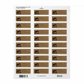 Cowboy met zijn Horse Return Address Labels (Full Sheet)