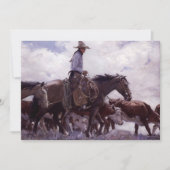  cowboy met zijn vee van Koerner (Voorkant)