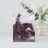 cowboy met zijn vee van Koerner Briefkaart (Staand voorkant)