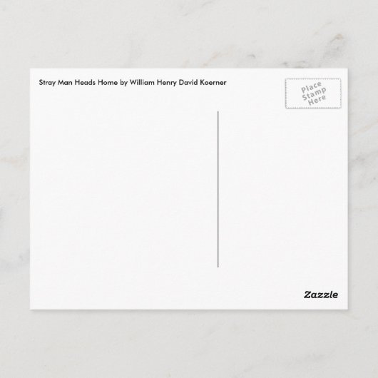  cowboy met zijn vee van Koerner Briefkaart (Achterkant)