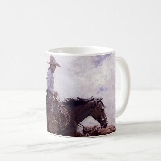  cowboy met zijn vee van Koerner Koffiemok (Voorkant rechts)