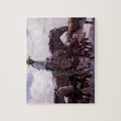 cowboy met zijn vee van Koerner Legpuzzel (Verticaal)