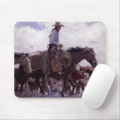 cowboy met zijn vee van Koerner Muismat (Met muis)