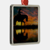 Cowboy Metal Ornament (Rechts)