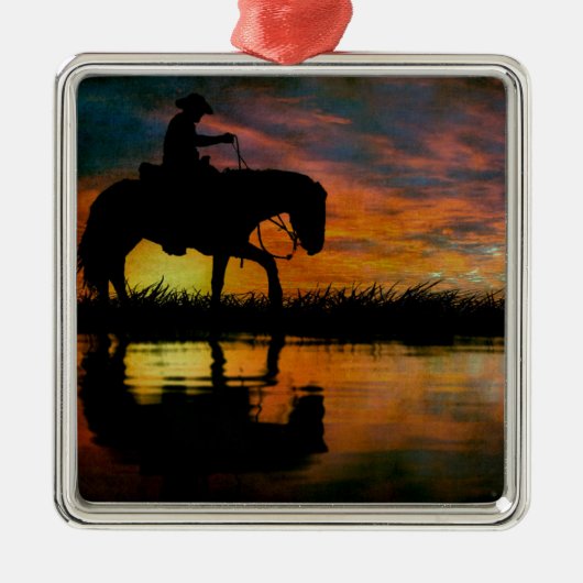 Cowboy Metal Ornament (Voorkant)