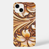 Cowboy Mode Western land met gelooid leder Case-Mate iPhone Case (Achterkant)