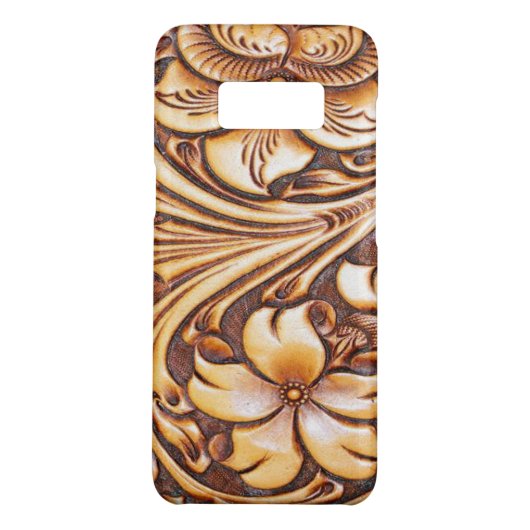 Cowboy Mode Western land met gelooid leder Case-Mate Samsung Galaxy Hoesje (Achterkant)