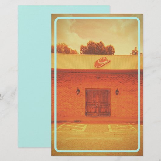 Cowboy Motel  Briefpapier (Voorkant / Achterkant)