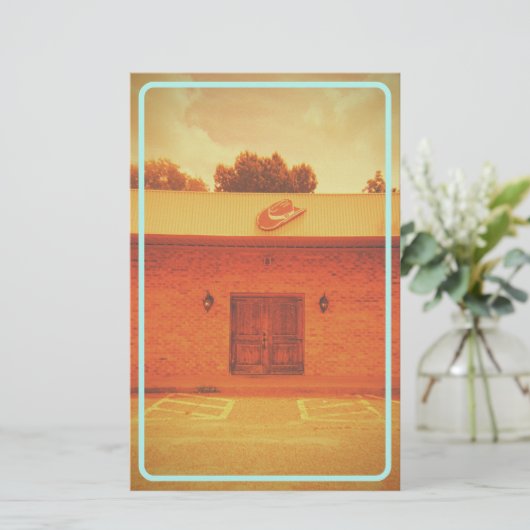 Cowboy Motel  Briefpapier (Staand voorkant)