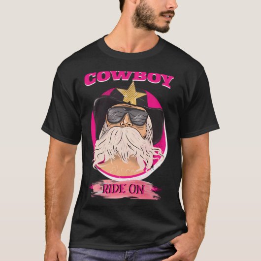 Cowboy Motorfiets T-shirt (Voorkant)