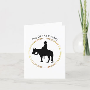 Cowboy Motto Kaart voor Dag van de Cowboy