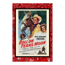  cowboy Movie Roll on Texas Moon Trigger Po