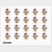 Cowboy Mule - Mule-Tiply het plezier Ronde Sticker (Vel)