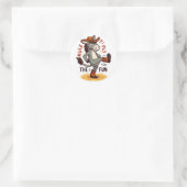 Cowboy Mule - Mule-Tiply het plezier Ronde Sticker (Tas)