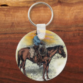 Cowboy n Sunset Sleutelhanger (Voorkant)