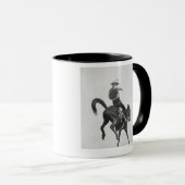 Cowboy Ned Coy Riding Bronco Mok (Voorkant rechts)