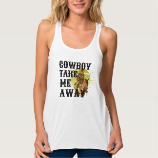 Cowboy neem me mee Tank - Cute Valentijn Top