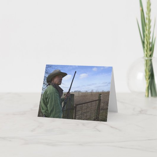 Cowboy Notecard Kaart (Voorkant)