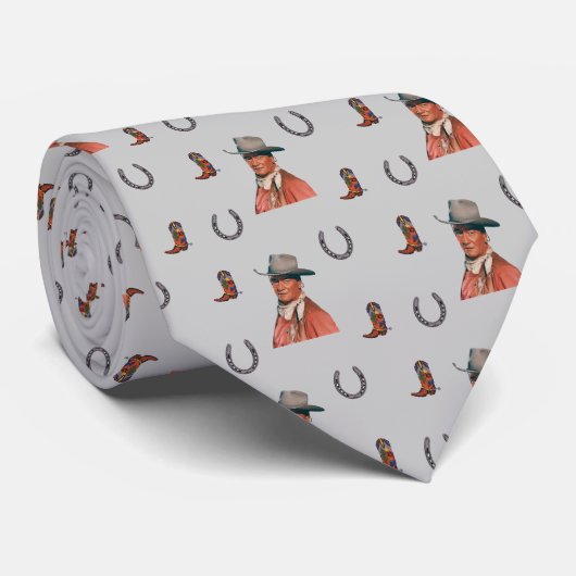 Cowboy Novelty Stropdas Necktie (Opgerold)