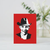 Cowboy Obama Briefkaart (Staand voorkant)