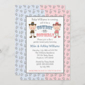 Cowboy of Cowgirl Geslachtsfeest Kaart (Voorkant / Achterkant)