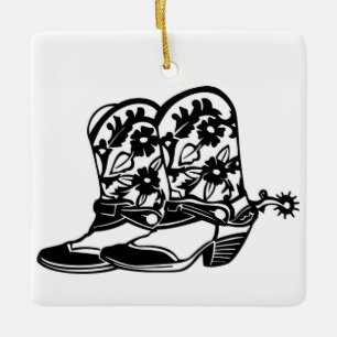 **COWBOY OF MEISJES BOOTS* CHRISTMAS ORNAMENT
