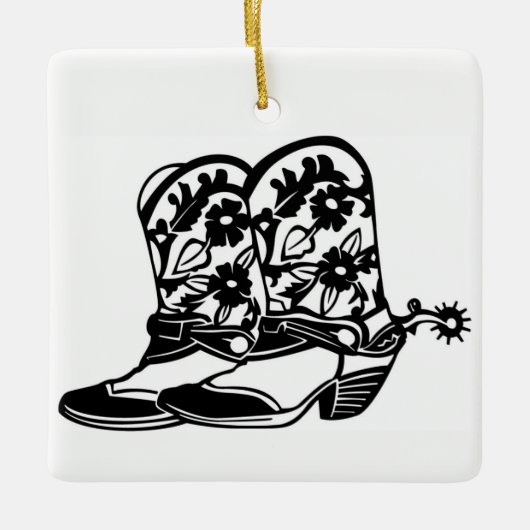 **COWBOY OF MEISJES BOOTS* CHRISTMAS ORNAMENT (Voorkant)