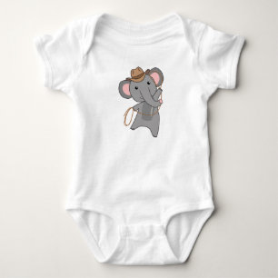 Cowboy Olifant Olifant Safari Lasso Western Romper