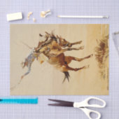 Cowboy on a Bucking Horse #2 by Edward Borein Tissuepapier (Craft)