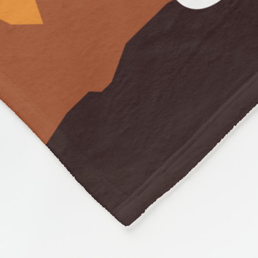 Cowboy on Horse bij zonsondergang op maat Fleece Deken (Hoek)