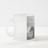 Cowboy on Horse Roping Cattle Frost Coffee Cup Mok (Links)