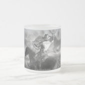 Cowboy on Horse Roping Cattle Frost Coffee Cup Mok (Center)