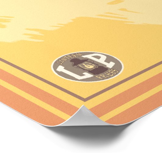 Cowboy on Horseback - Yellowstone National Park Poster (Hoek)