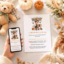 Cowboy onderweg herfst westerse gans Baby Shower