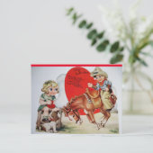  Cowboy op Bucking Bronco Valentijn Briefkaart (Staand voorkant)
