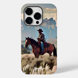 Cowboy op een baardmerrie Case-Mate iPhone 14 pro hoesje