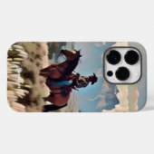 Cowboy op een baardmerrie Case-Mate iPhone case (Achterkant (horizontaal))
