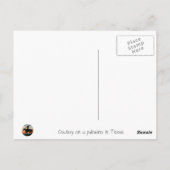 Cowboy op een palominopaard briefkaart (Achterkant)