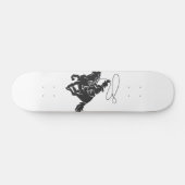 Cowboy op het gekke paard met lasso persoonlijk skateboard (Horizontaal)